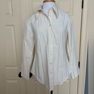 Free People Suit Shop Cream Button Down Shirt